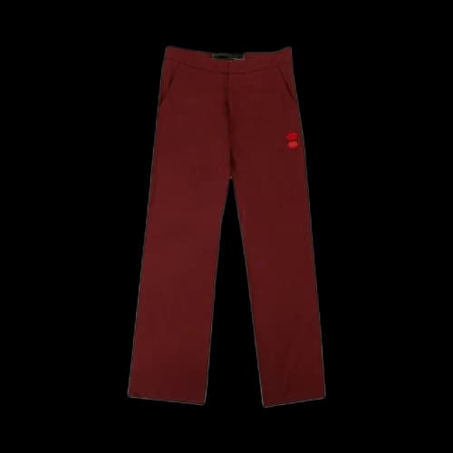 Off-White Wool Tailored Pants 'Red'