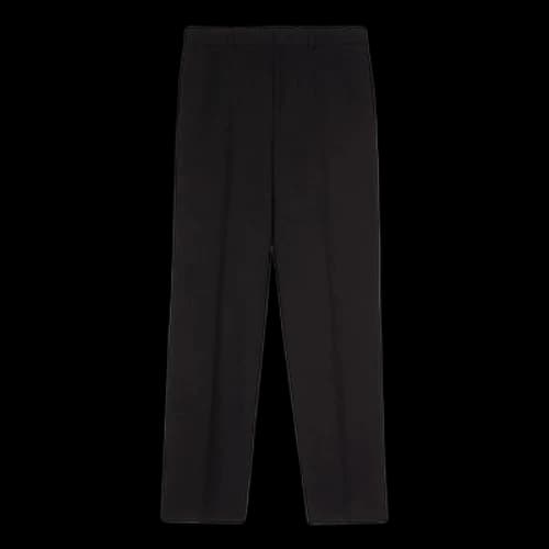 Off-White FW22 Solid Color High Waist Straight Casual Pants/Trousers Version Black
