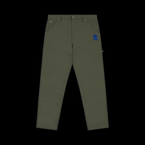 Off-White Logo Printing Cargo Straight-Leg Casual Pants/Trousers Military Green