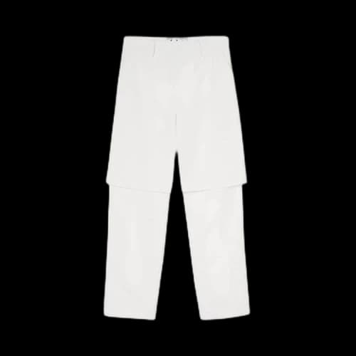 Off-White Double Layer Carpenter Pants 'White'