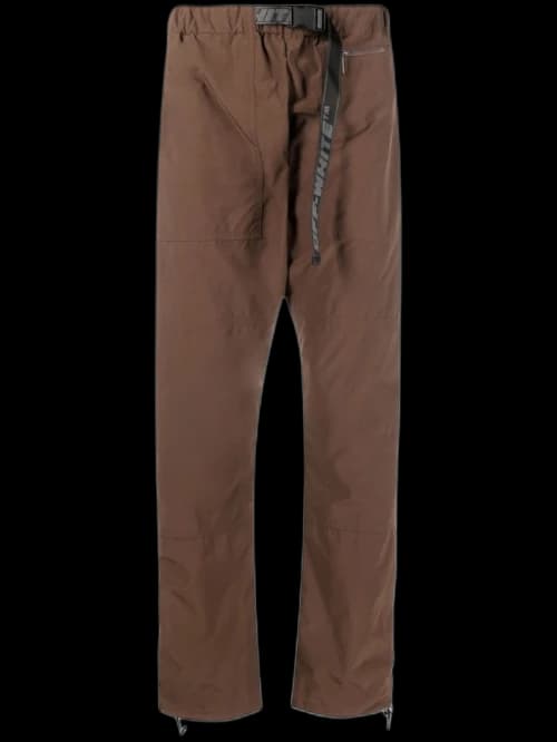 OFF-WHITE Straight Leg Trousers Brown/Black