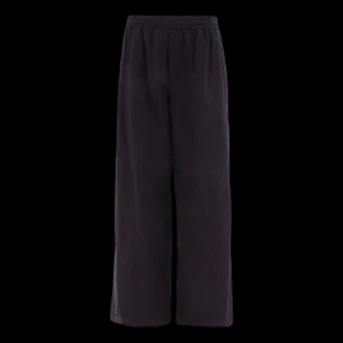 Off-White FW22 Solid Color Logo Embroidered Casual Pants/Trousers Loose Fit Black