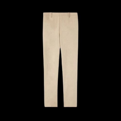 Off-White Tag Wool Slim Zip Pant 'Beige'