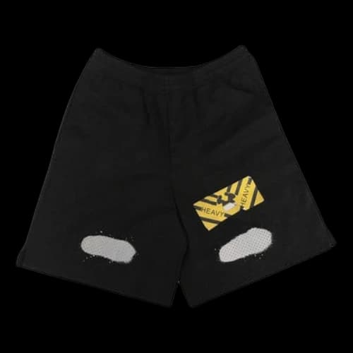 Off-White Alphabet Printing Casual Shorts Black