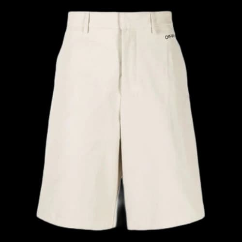 Off-White SS22 Arrow Printing Bermuda Shorts Beige