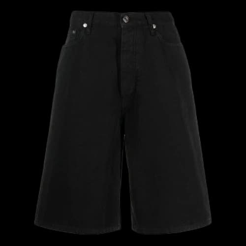 Off-White Cotton Utility Bermuda Shorts 'Black'
