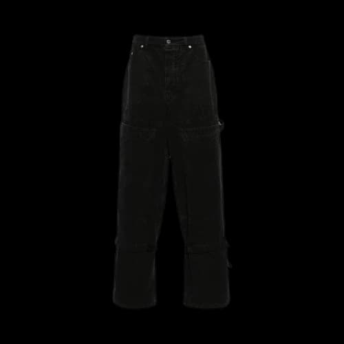 Off-White Acne Studios Zip Logo Sweater Black