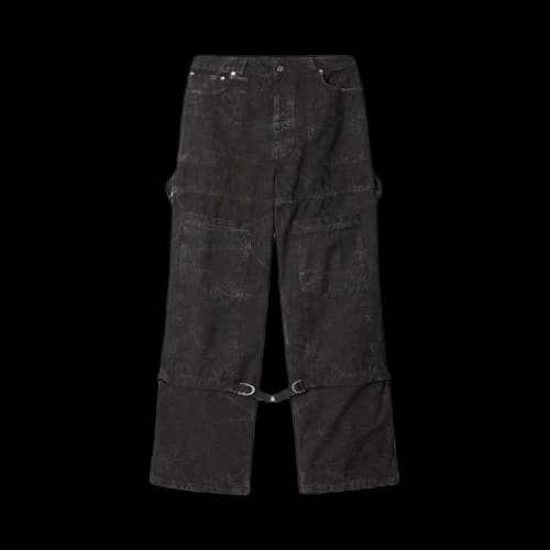 Off-White Garment Dyed Carpenter Pants 'Black'