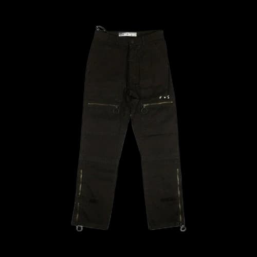 Off-White Logo Slim Cargo Pants 'Black/White'