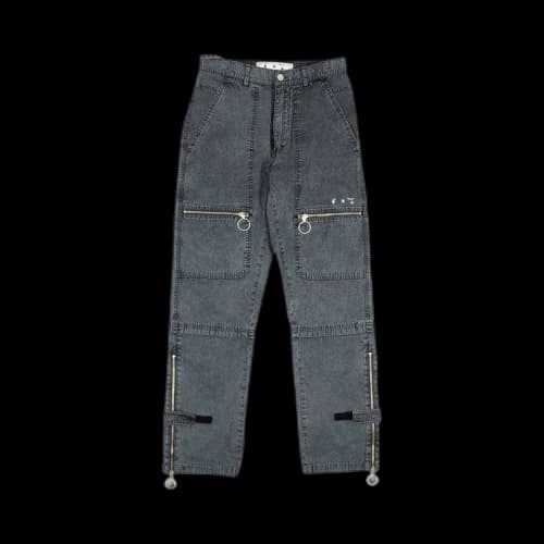 Off-White Logo Slim Cargo Pants 'Blue'