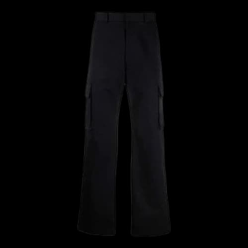 Off-White FW21 Solid Color Cargo Casual Long Pants/Trousers Loose Fit Black