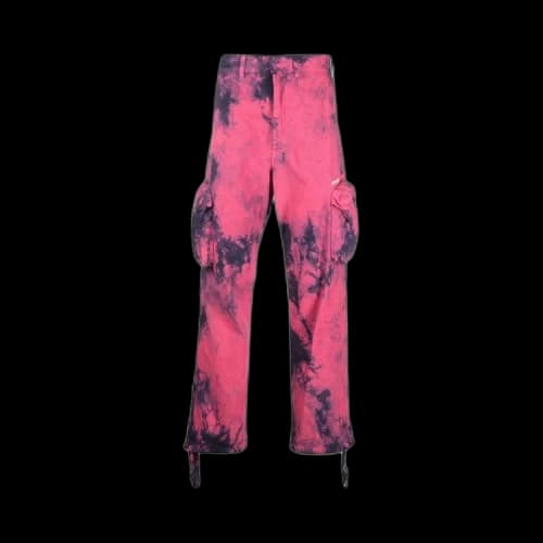 Off-White Bounce Tie Dye Ripstop Cargo 'Fuschia/White'