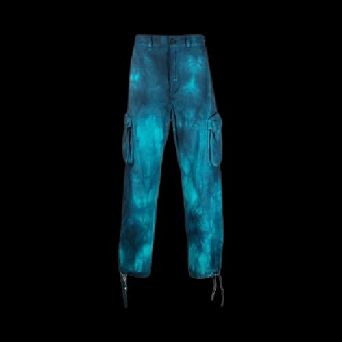 Off-White Tie Dye Contour Cargo Pant 'Turquoise'