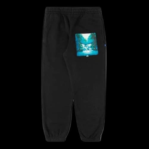 Off-White Printing Black Sports Pants/Trousers/Joggers