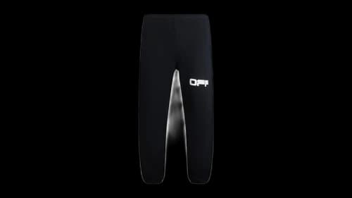 OFF-WHITE Airport Tape Logo Sweatpants Black