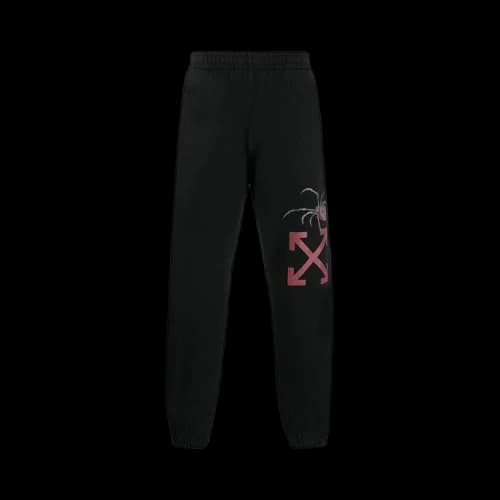 Off-White Arachno Arrow Short Sweatpant 'Black/Bordeaux'