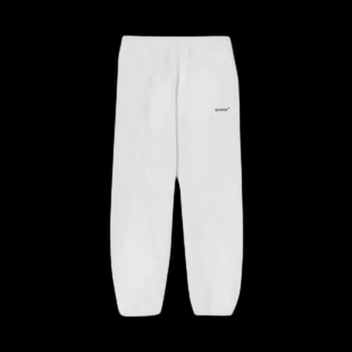 Off-White Diag Helvetica Slim Sweatpant 'White/Black'