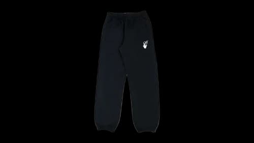 OFF-WHITE Hand Off Slim Cuffed Sweatpants Black