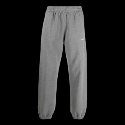 Off-White SS22 Solid Color Stripe Drawstring Sports Pants/Trousers/Joggers Loose Fit Gray
