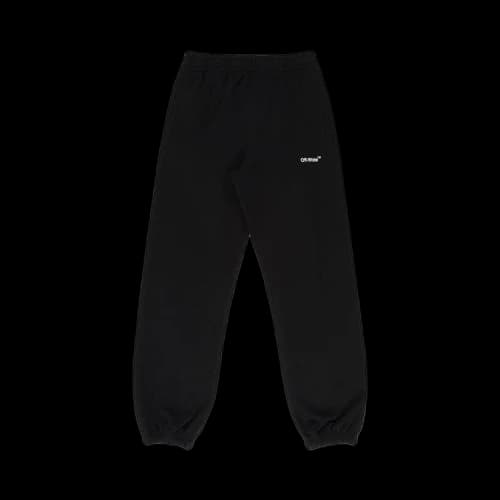 Off-White Wave Diag Slim Shorten Sweatpant 'Black/White'