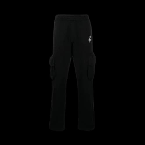 Off-White Marker Cargo Sweatpant 'Black/Fuchsia'