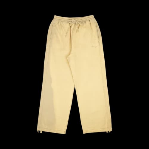 Off-White FW22 Stripe Printing Drawstring Straight-Leg Casual Pants/Trousers Beige