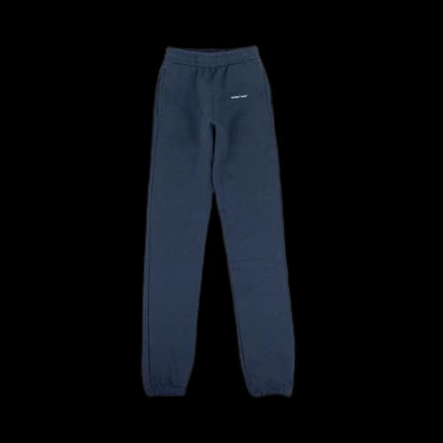Off-White Cotton Front Logo Pants 'Blue'