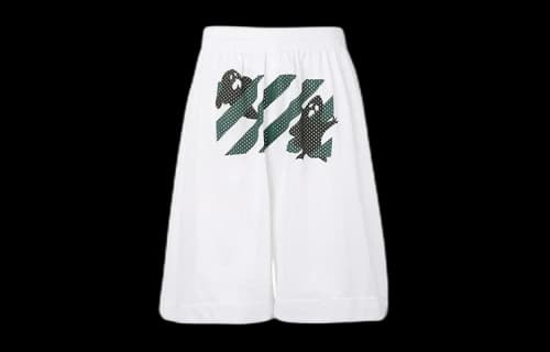 Off-White Printing Hollow Out Design Shorts White