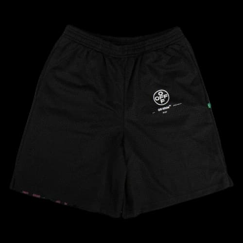 Off-White Mesh Track Shorts 'Black'