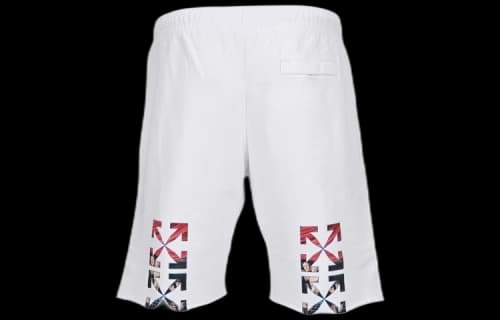 Off-White FW20 Caravaggio Printing Sports Shorts Men White