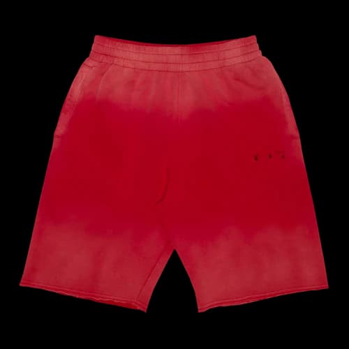 Off-White Logo Vintage Sweatshorts 'Red/Black'
