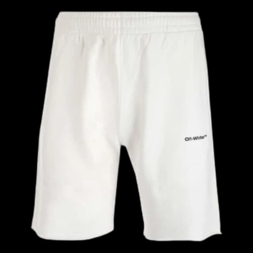 Off-White FW22 Solid Color Logo Printing Large Shorts Version White