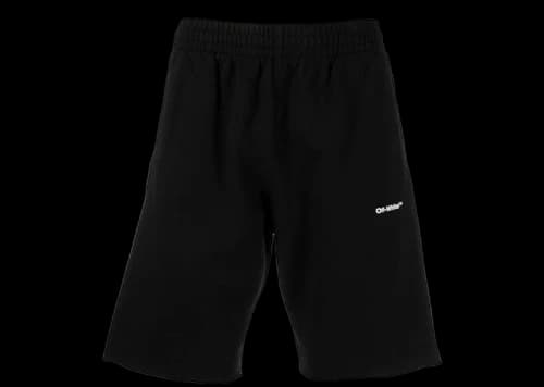OFF-WHITE Wave Outline Diag Sweatshorts Black/White