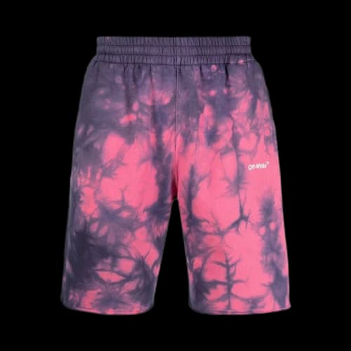 Off-White tie-dye Track Shorts 'Pink'