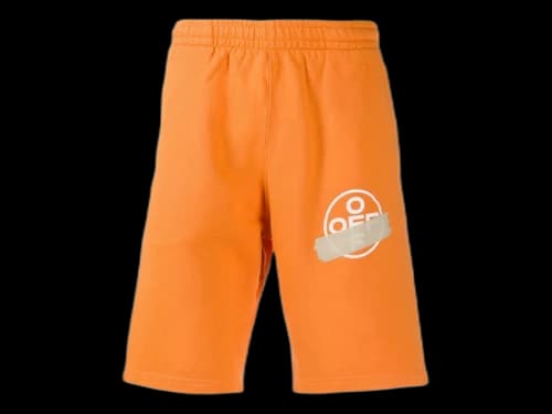 OFF-WHITE Tape Arrows Sweatshort Orange/Beige