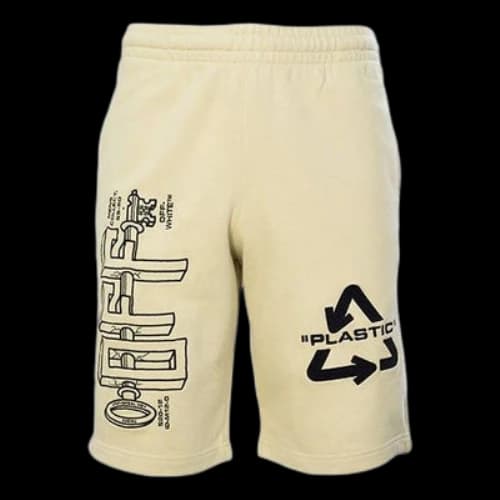 Off-White Alphabet Printing Logo Casual Shorts Version Yellow