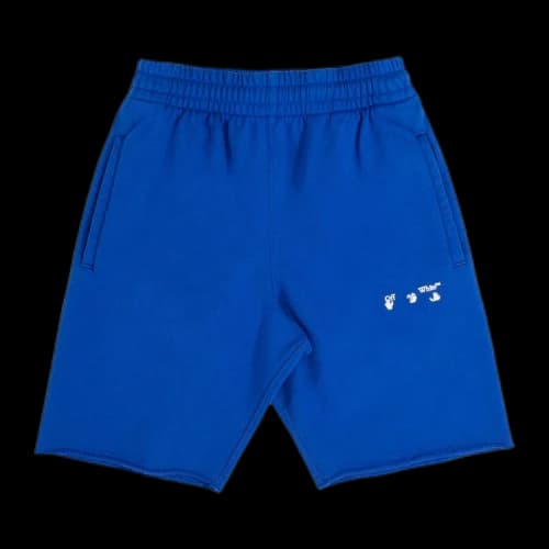 Off-White Logo Printing Sports Shorts Slim Fit Version Blue