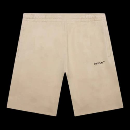 Off-White Caravaggio Diag Sweatshort 'Dark Sand'