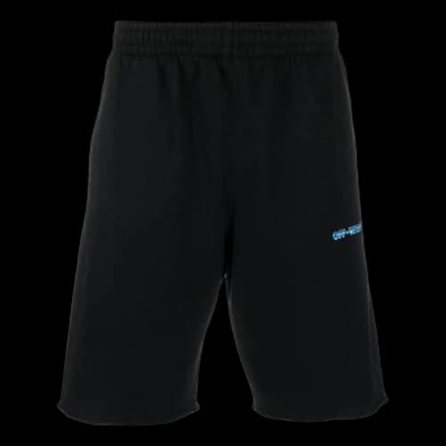 Off-White SS22 Logo Arrow Printing Casual Straight Shorts Loose Fit Black