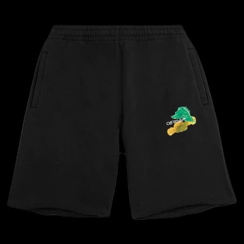 Off-White Brush Arrow Sweatshorts 'Black/Multicolor'