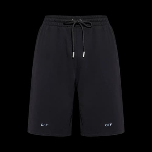 Off-White Stencil Arrow Skate Sweatshort 'Black'