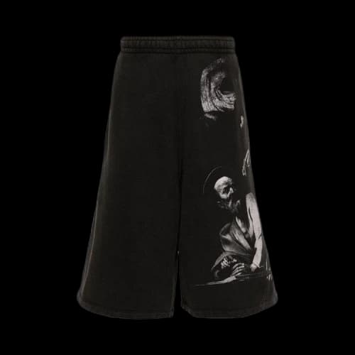 Off-White S. Matthew Cotton Track Shorts 'Black'