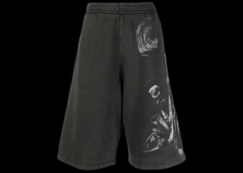 OFF-WHITE BW S.Matthew Over Sweatshorts Black