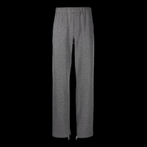 Off-White Solid Color Casual Straight Sports Pants/Trousers/Joggers Gray