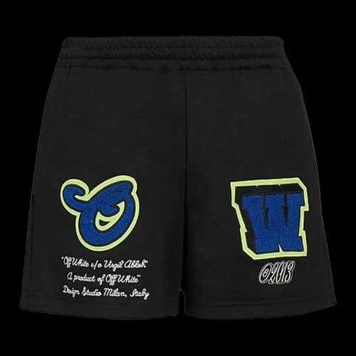Off-White Vars Hamer Skinny Trackshorts 'Black/Blue'