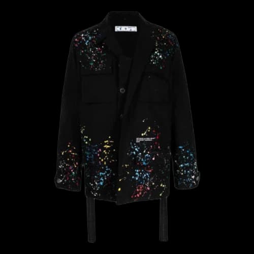 Off-White X Marais Splatter Field jacket 'Black'