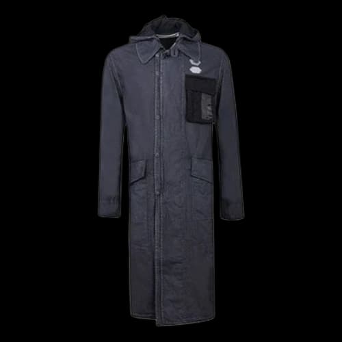 Off-White Back Logo Printing hooded Large Loose Fit Black