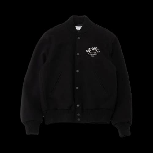 Off-White Arrows Varsity Jacket 'Black'