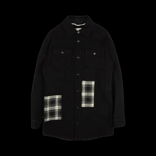 Off-White Logo Button Down Overshirt 'Black'