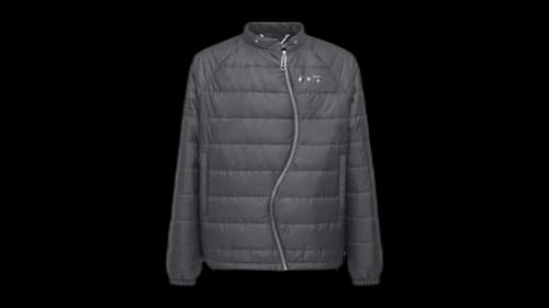 OFF-WHITE Twist Zip Puffer Jacket Grey
